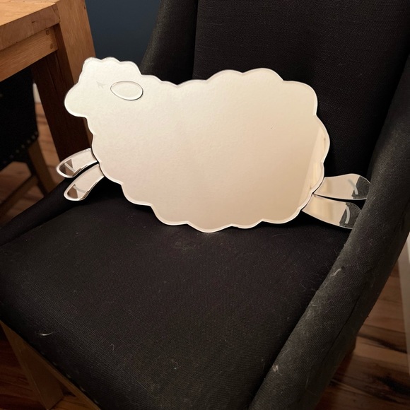 Pottery Barn Kids. Large "mama/papa" lamb mirror. Excellent condition. - Picture 7 of 9